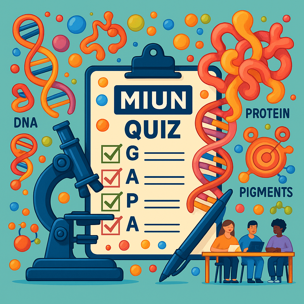 Biomolecules SUMMARY Quiz 1/2 MIUN